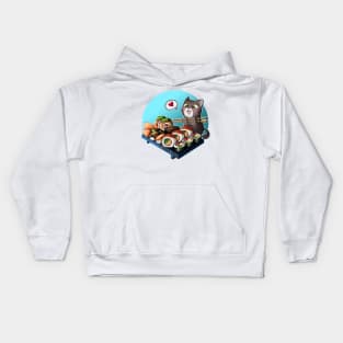 Pou & Sushi Kids Hoodie